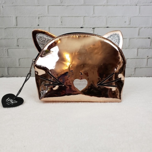 Imoshion Handbags - NWT Rose Gold Metallic Cat Bag + Purse Charm